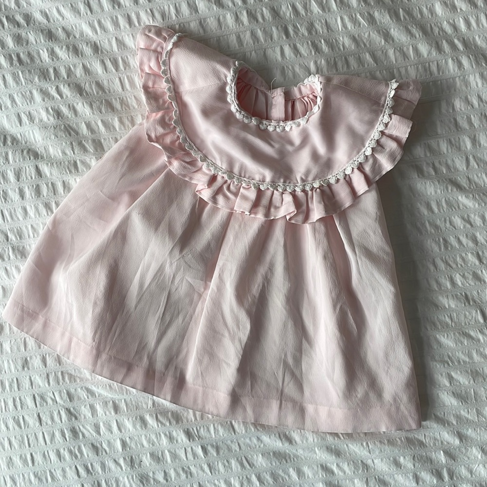 pink vintage dress 6-9m